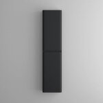 Mai & mai meuble de salle de bains meuble colonne de rangement murale armoire haute 35x20x150cm noir ...