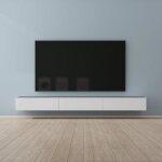 Mai & mai meuble tv suspendue armoire avec soft - close table tv pour le salon gris noir + blanc mat ...