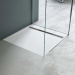Mai & mai receveur de douche 100x100 bac  douche blanc en rsine marbre artificielle 100x100x4cm go4 ...