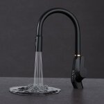 Mai & mai robinet de cuisine extensible avec affichage led de la temp�rature pivotant � 3 modes mitigeur ...