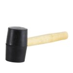 Maillet de carreleur en caoutchouc noir - marque - modle - caoutchouc - bois - noir