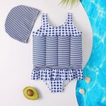 Maillot de bain flottant pour fille / b�b� ? apprentissage natation flottabilit� ajustable bleu