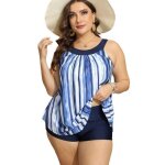 Maillot de bain grande taille ecelen à double bretelle - boxer amincissant taille haute couvrant le ventre ... Maillot de bain grande taille ecelen à double bretelle - boxer amincissant taille haute couvrant le ventre ...