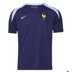 Maillot entrainement football - nike - equipe de france euro 2024 - manches courtes - respirant - bleu ...