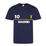 Maillot foot enfant - style madrid - bleu marine - taille 3 au 14 ans - - bleu
