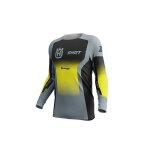 Maillot moto cross shot race gear aerolite husqvarna ltd edition 2025 black grey