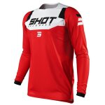 Maillot moto cross shot race gear chase red
