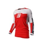 Maillot moto cross shot race gear contact iron red