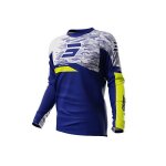 Maillot moto cross shot race gear devo matrix blue