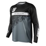 Maillot moto cross shot race gear roll black