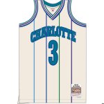 Maillot nba - mitchell & ness - charlotte hornets - violet - adulte - sans manche