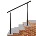 Main courante 1. 2 m noir mat inox 201 installation verticale escaliers rampes int�rieur ext�rieur by ...