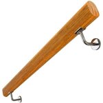 Main courante - einnenffer - bois massif - supports en acier inoxydable - style industriel - 100 kg de ...