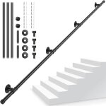 Main courante pour escalier intrieur extrieur antidrapante rampe descalier mtal acier galvanis corps ...