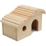 Maison en bois de hamster cabane de cachette de jeu dexercice de rat de petit animal
