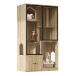 Maison pour chat - cage pour chat - villa pour chat � quatre �tages - avec poteau � griffer - 90�50�160 ...