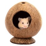 Maison pour hamster - non spcifi - cabane en noix de coco - marron - 135 x 12 cm - intrieur