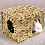 Maison paille pliable comestible jouet � m�cher pour lapin cochon dinde non toxique et naturel