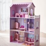 Maison de poupe - teamson kids - dreamland tiffany - 13 pices - rose et multicolore