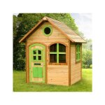 Maisonnette en bois pour enfant axi julia - fsc - marron & vert - 118x120x175cm