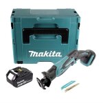 Makita djr 183 g1j scie sabre sans fil 18 v + 1x batterie 60 ah + coffret makpac - sans chargeur