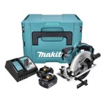 Makita dss 611 rf1j 18v li - ion scie circulaire sans fil 165mm + coffret makpac + 2x batteries bl1830 ...