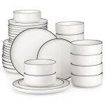 Malacasa 36 pices de vaisselle en porcelaine service de table ensembles dassiettes et de bols pour 12 ...