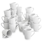 Malacasa elisa 24pcs mugs porcelaine 360ml service à thé café tasses pour eau lait 8. 5 * 10. 3cm Malacasa elisa 24pcs mugs porcelaine 360ml service à thé café tasses pour eau lait 8. 5 * 10. 3cm