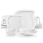 Malacasa elvira 24 pièces service de table en porcelaine ensemble dassiettes et de bols pour 6 personnes ... Malacasa elvira 24 pièces service de table en porcelaine ensemble dassiettes et de bols pour 6 personnes ...