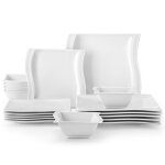 Malacasa flora 18 pièces service de table en porcelaine ensemble dassiettes et de bols pour 6 personnes ... Malacasa flora 18 pièces service de table en porcelaine ensemble dassiettes et de bols pour 6 personnes ...