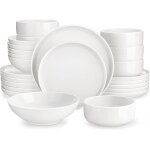 Malacasa luna vaisselle en porcelaine 48 pices service de table ensembles dassiettes et de bols pour ...