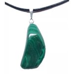 Malachite pierre naturelle pendentif collier