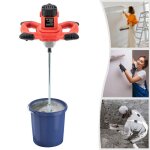 Malaxeur lectrique 1500w malaxeur mortier colle 6 vitesses rglables btonnire portative 330 - 930rpm ...