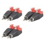 Mle adaptateur connecteur rca prise presserca mle vers av ressort presse pour haut - parleur audiorca ...