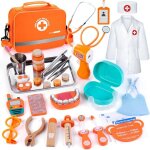 Malette docteur enfant33 pi�ces de kit dentisteavec v�ritable stethoscopecadeau et jouet enfant 3 4 5 ...
