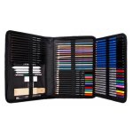 Mallette artistique - outils de dessin et peinture - format portable - 71 lments