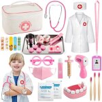 Mallette docteur enfant jouet - 32pi�ces kit du docteur m�dicale jouet avec st�thoscopejeu dimitation ...