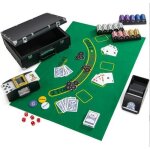Mallette de poker portable - dreamade - en aluminium - mlangeur automatique - 2 jeux de cartes et 300 ...