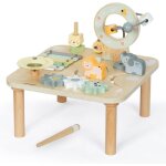 Table multi jeux montessori - table dactivit�s musicale �ducative bois jeux sonores - �l�ments rotatifs ...