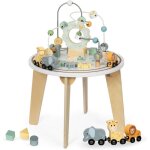 Jouet ducatif en bois - mamabrum - table dactivit bb - labyrinthe - engrenages - trieur de formes ...