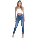 Mamajeans - jegging taille haute coupe skinny mais rehaussant - jean femme - denim delav�