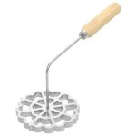 Avec manche en bois moule  biscuits bunuelos en aluminium ensemble de fer  rosette dtachable pour ...