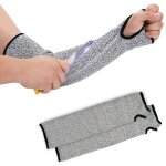Manches en tricot r�sistant aux coupures protection de niveau 5 anti - coupure gants de jardinage travail ...