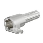 Wiltec manchon de prise de force cardan - longueur 160 mm - raccord logement 1 3 / 8 6d - raccord sortie ...