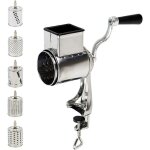Mandoline de cuisine rotative 5 en 1 râpe à légumes en acier inoxydable - râpe manuelle pour râper et ... Mandoline de cuisine rotative 5 en 1 râpe à légumes en acier inoxydable - râpe manuelle pour râper et ...