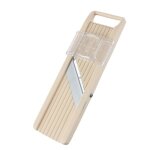 Mandoline  main - ivoire - 3 lames interchangeables - paisseur rglable - acier inoxydable