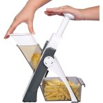 Mandoline once for all coupe - l�gumes manuel lame en acier inoxydable pour julienne et cubes