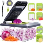 Mandoline professionnelle cuisine 6 lames - coupe lgumes multifonction julienne ds manuel