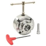 Mandrin � bois - vidaxl - 4 m�choires - m33 - 96 mm - acier