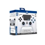 Manette de jeu - trade invaders - manette bluetooth pour ps5 led - blanche - joysticks � effet hall - ...